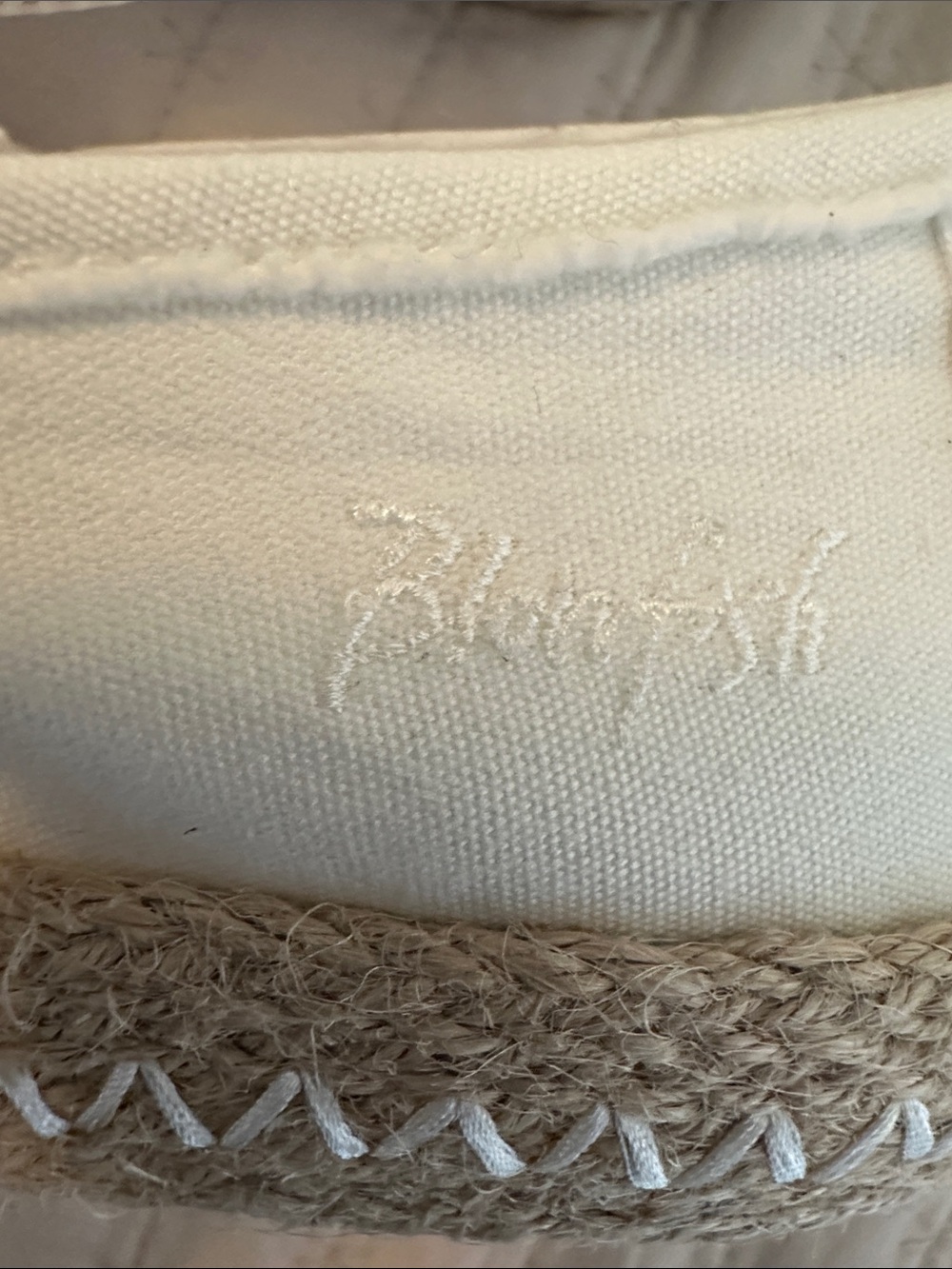 NWT Blowfish Malibu Buenos Espadrille Canvas Platform Sneakers Cream 8.5 - Picture 5 of 11